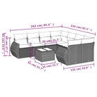 Bruine tuinstoelen en loungeset met gepoedercoat staal en waterdichte tas - Tuinsets