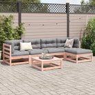 Buiten loungeset van massief Douglas vurenhout voor tuin en terras - Tuinsets