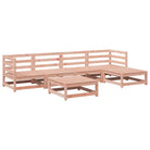 Buiten loungeset van massief Douglas vurenhout voor tuin en terras - Tuinsets