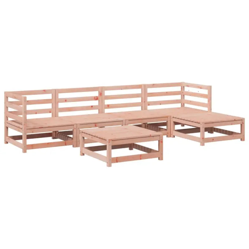 Buiten loungeset van massief Douglas vurenhout voor tuin en terras - Tuinsets