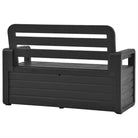 Buitenbankje met opbergruimte voor tuin of kamer - Antraciet / 1 - Tuinbanken