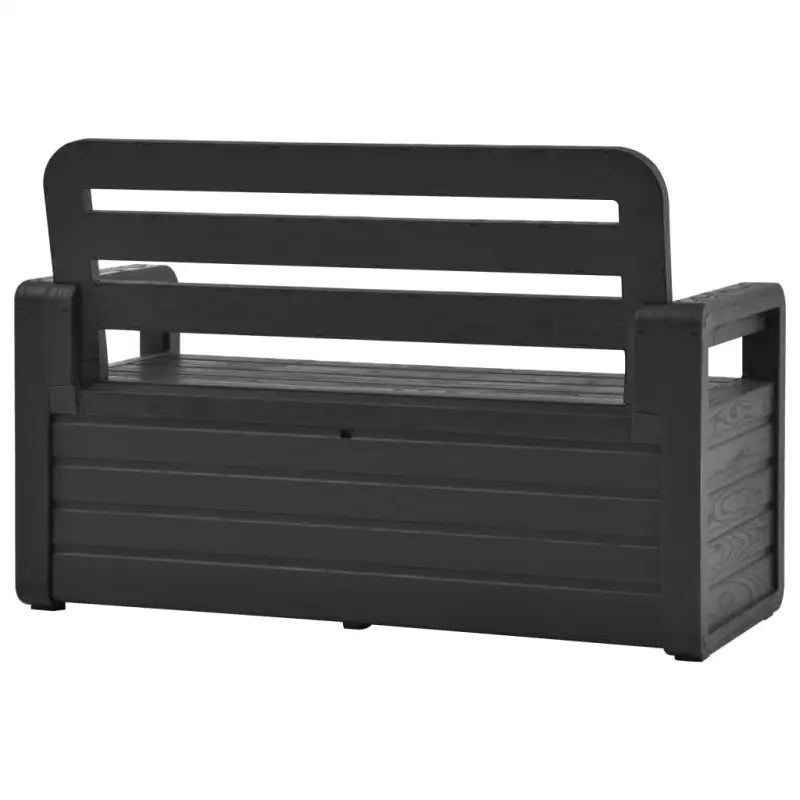 Buitenbankje met opbergruimte voor tuin of kamer - Antraciet / 1 - Tuinbanken