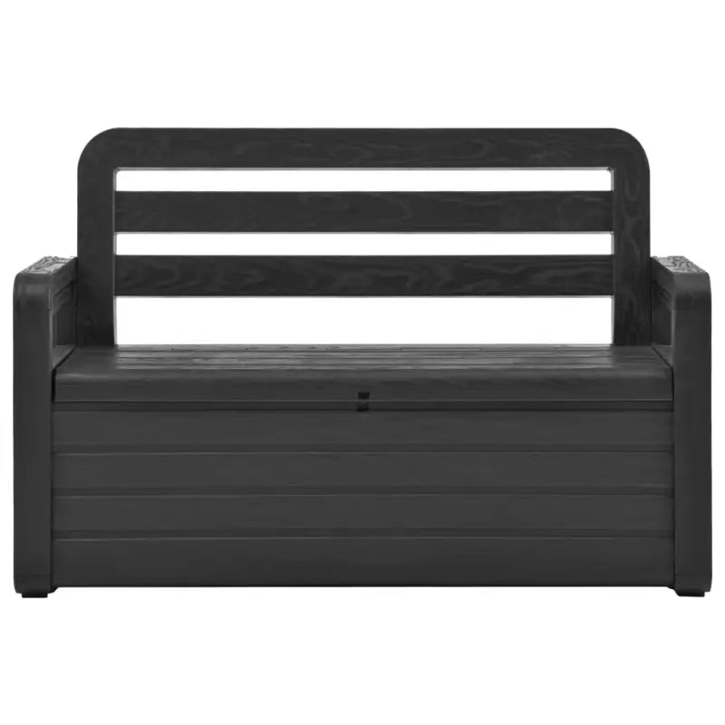 Buitenbankje met opbergruimte voor tuin of kamer - Antraciet / 1 - Tuinbanken