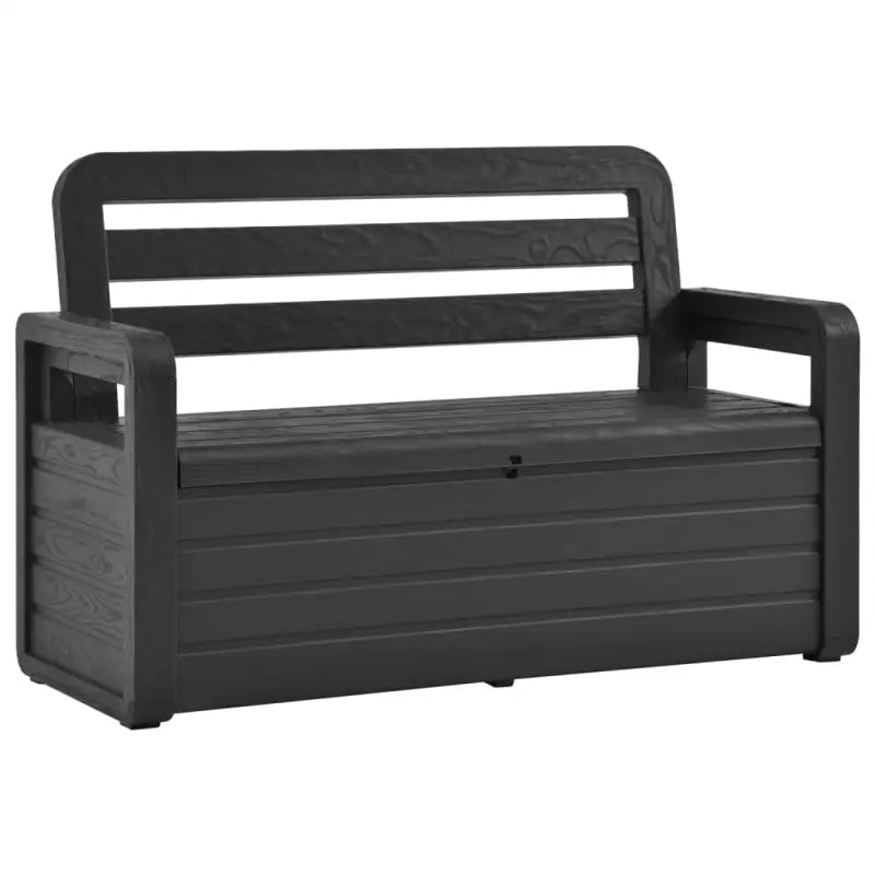 Buitenbankje met opbergruimte voor tuin of kamer - Antraciet / 1 - Tuinbanken