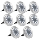 Buitenverlichting met levering bevat solarlampen voor tuin en terras - Wit / 8 / 1 - Buitenverlichting