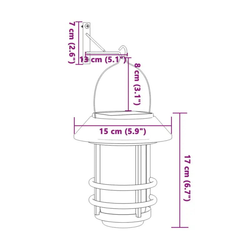 Buitenwandlamp met Vlam-effect op zonne-energie - Buitenverlichting