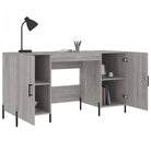 Bureau in Grijs Sonoma met bewerkt hout voor een elegante werkruimte - Bureaus