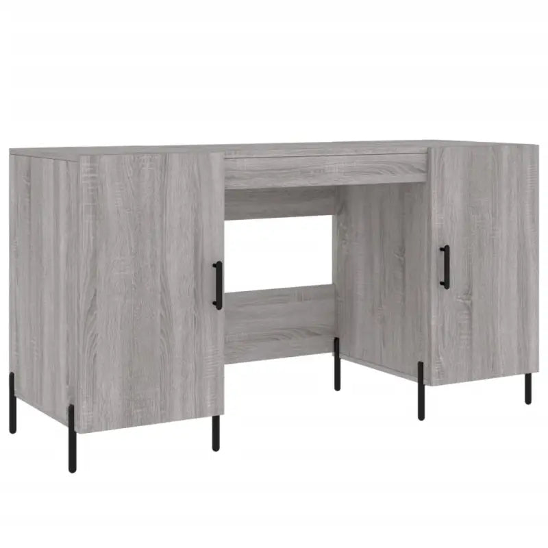Bureau in Grijs Sonoma met bewerkt hout voor een elegante werkruimte - Bureaus