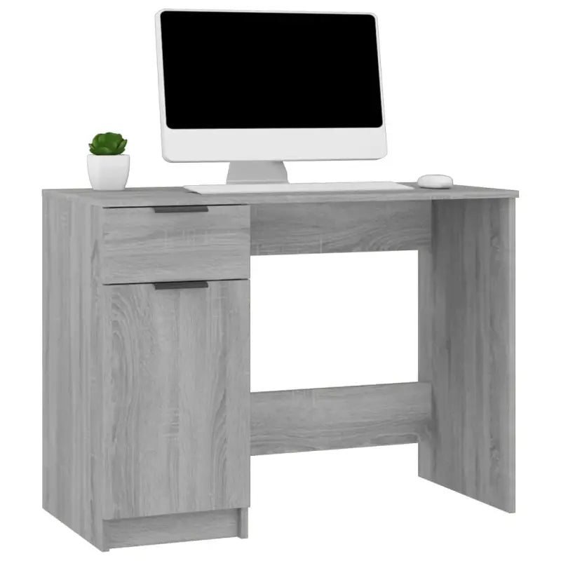 Bureau in Grijs Sonoma met bewerkt hout voor moderne woonruimte - Bureaus