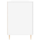 Bureau met hoogglans wit afwerking en bewerkt hout voor elegante werkruimte - Bureaus