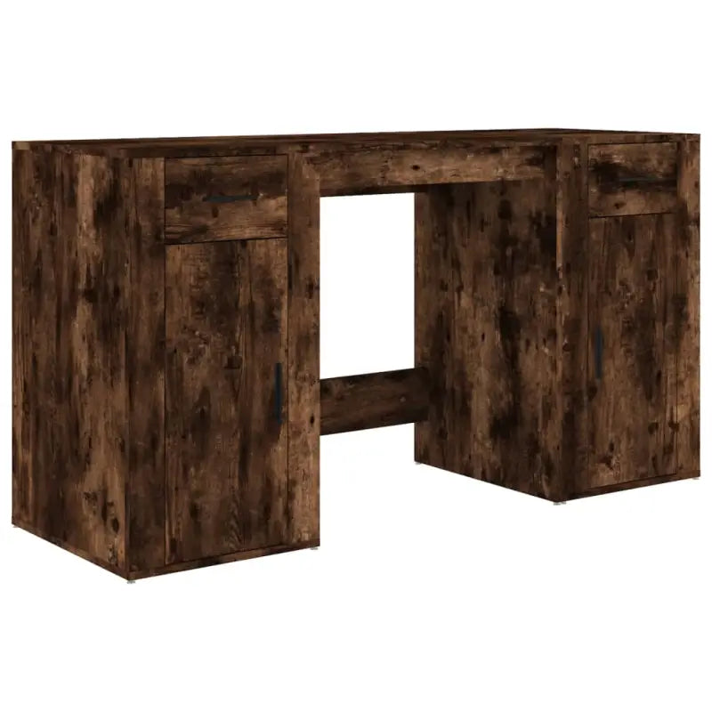 Bureau met kasten van bewerkt hout voor een elegante en duurzame werkruimte - Bureaus