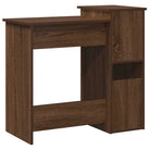 Bureau met planken van bewerkt hout voor praktische en decoratieve ruimte - Bureaus