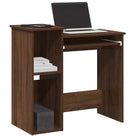 Bureau met planken van bewerkt hout voor praktische en decoratieve ruimte - Bureaus