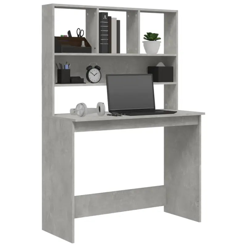 Bureau met schappen van bewerkt hout voor praktische en decoratieve ruimtes - Bureaus