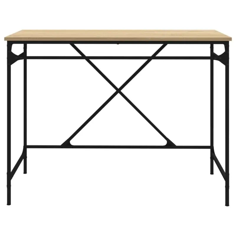 Bureau van bewerkt hout met industriële charme voor huis of kantoor - Bureaus