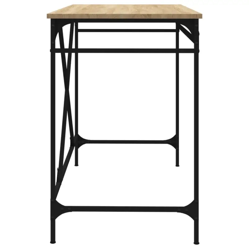 Bureau van bewerkt hout met industriële charme voor huis of kantoor - Bureaus