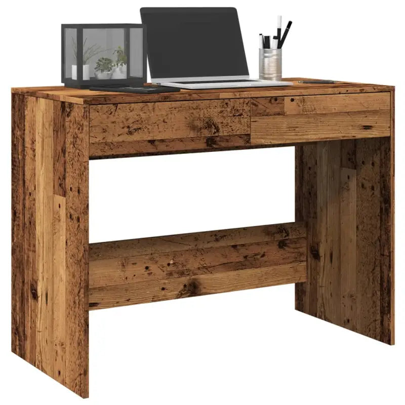 Bureau van bewerkt hout voor thuis en op kantoor - Oud hout - Bureaus