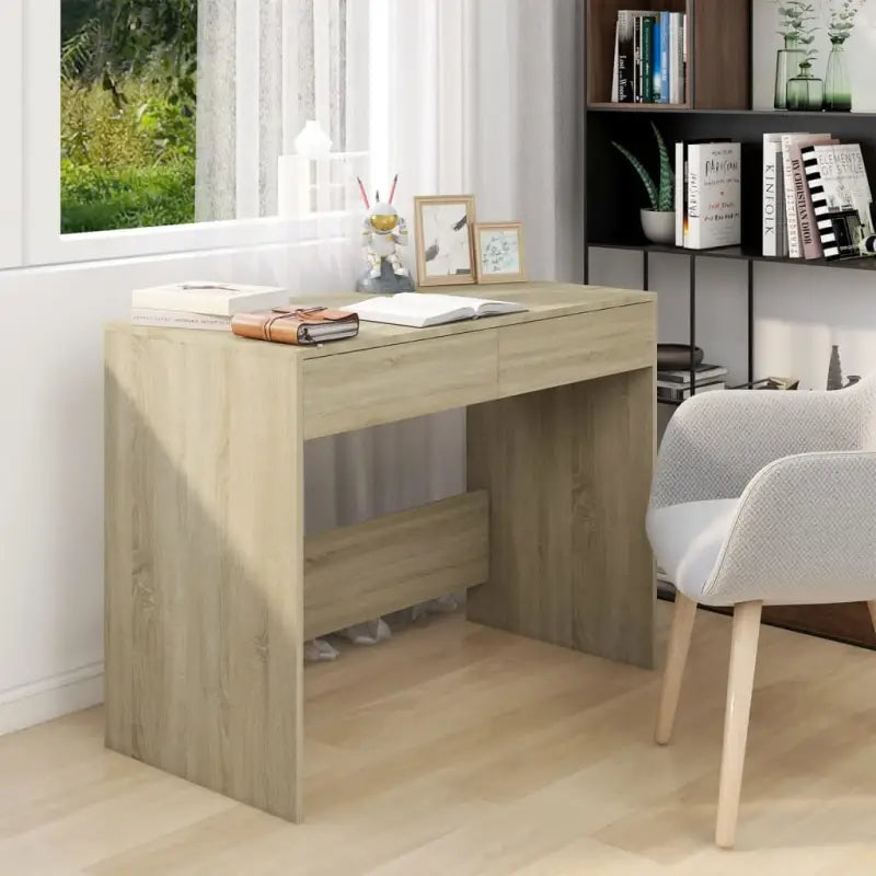 Bureau van bewerkt hout voor thuis en op kantoor - Sonoma eiken - Bureaus