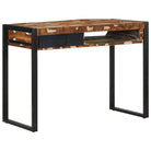 Bureau van massief gerecycled hout met veel opbergruimte en duurzame constructie - massief gerecycled hout - Bureaus