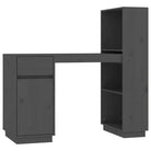 Bureau van massief grenenhout met decoratieve en praktische functies - Bureaus