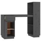 Bureau van massief grenenhout met decoratieve en praktische functies - Bureaus