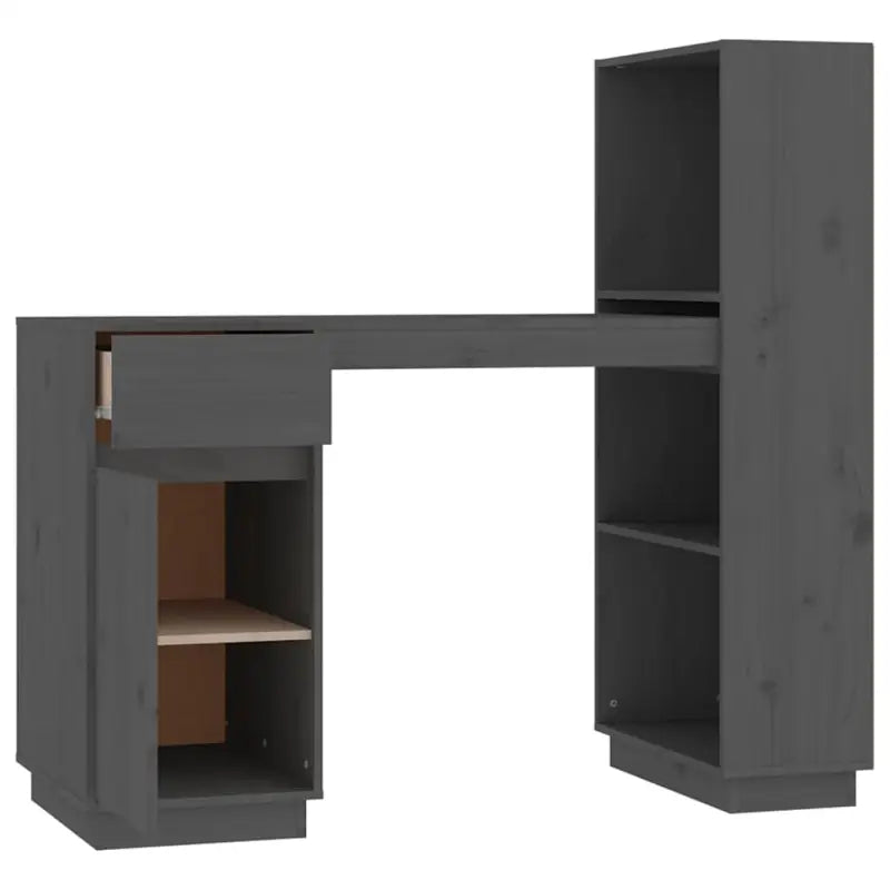 Bureau van massief grenenhout met decoratieve en praktische functies - Bureaus