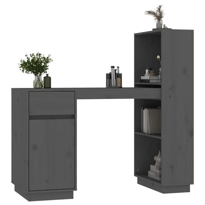 Bureau van massief grenenhout met decoratieve en praktische functies - Bureaus