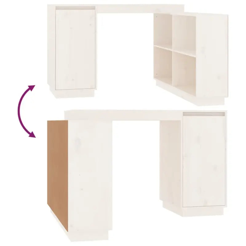 Bureau van massief grenenhout voor praktische en decoratieve ruimte - Bureaus
