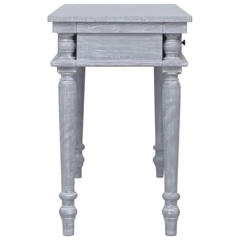 Bureau van massief mahoniehout met greywash afwerking voor een stijlvolle uitstraling - Bureaus