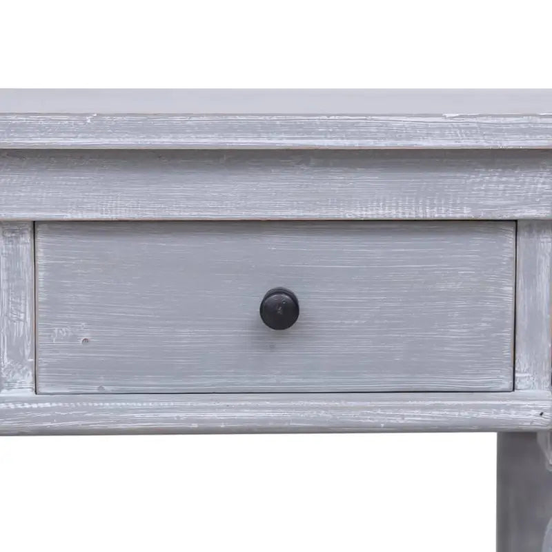 Bureau van massief mahoniehout met greywash afwerking voor een stijlvolle uitstraling - Bureaus