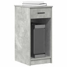 Bureau voor computertoren van bewerkt hout met opbergruimte - Betongrijs - Bureaus