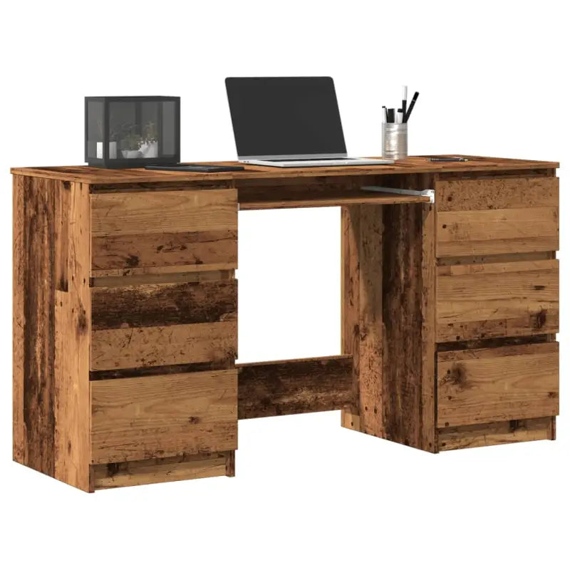 Bureaus met een schrijfblad van hoogwaardig bewerkt hout - Oud hout - Bureaus