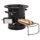 Camping houtkachel met uitschuifbare plank voor buiten koken en warmte - Haarden