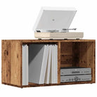 Cd en dvd opbergkast van bewerkt hout met robuuste achterkant in grijs Sonoma eiken - Oud hout / 1 - Cd- & dvd-kasten