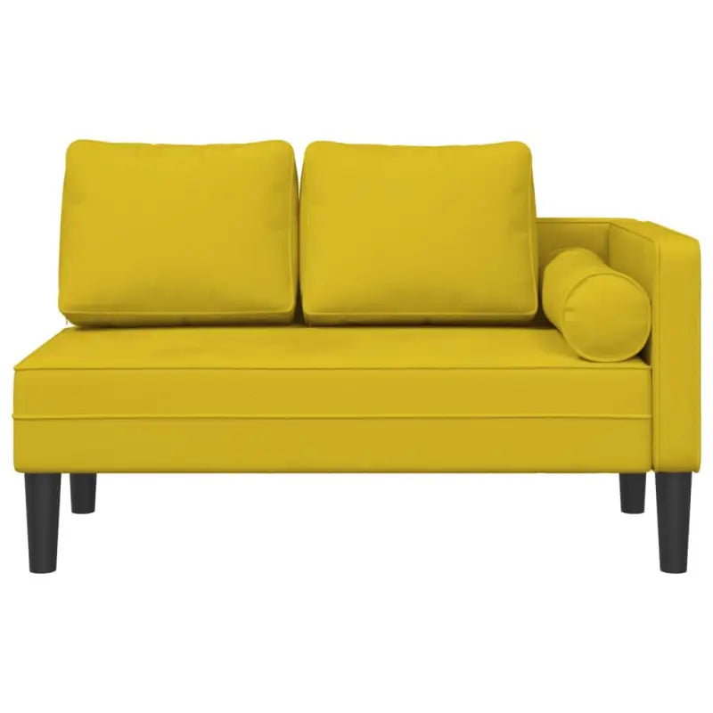 Chaise longue met fluwelen stof en comfortabele afmetingen kussen - Chaises longues