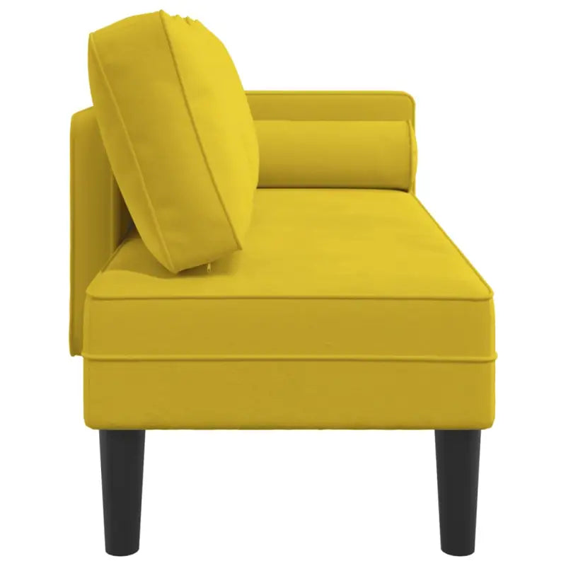 Chaise longue met fluwelen stof en comfortabele afmetingen kussen - Chaises longues
