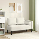 Chaise longue met fluwelen stof en comfortabele afmetingen kussen - Crème / 1 - Chaises longues