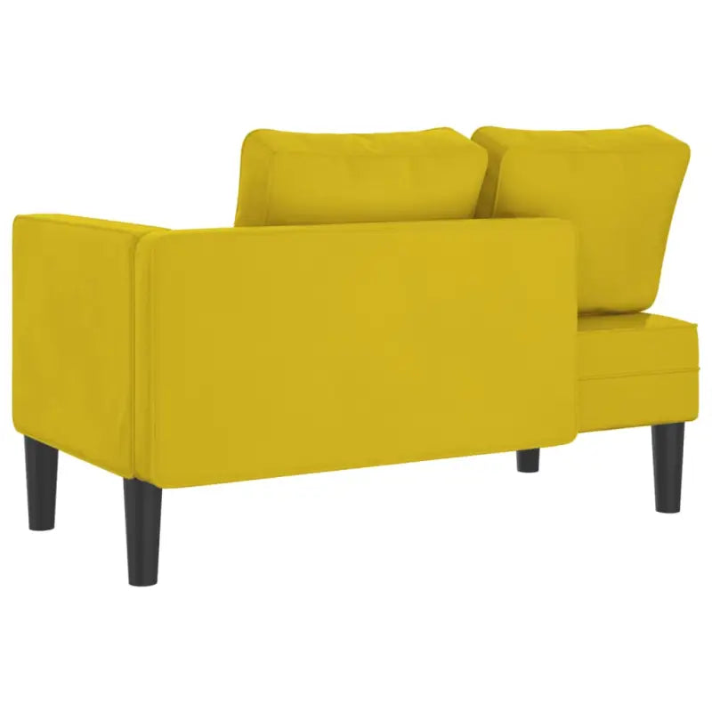 Chaise longue met fluwelen stof en comfortabele afmetingen kussen - Chaises longues
