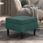 Charmante kruk met houten poten voor stijl en comfort in huis - Donkergroen / 1 - Klapstoelen & krukken