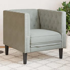 Chesterfield 2-zitsbank voor gezelligheid en comfort - Lichtgrijs / 1-zits - Banken