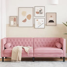 Chesterfield 2-zitsbank voor gezelligheid en comfort - Roze / Driezitsbank - Banken