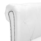 Chesterfield Bank met poef voor elegant comfort in elk interieur - Wit - Banken