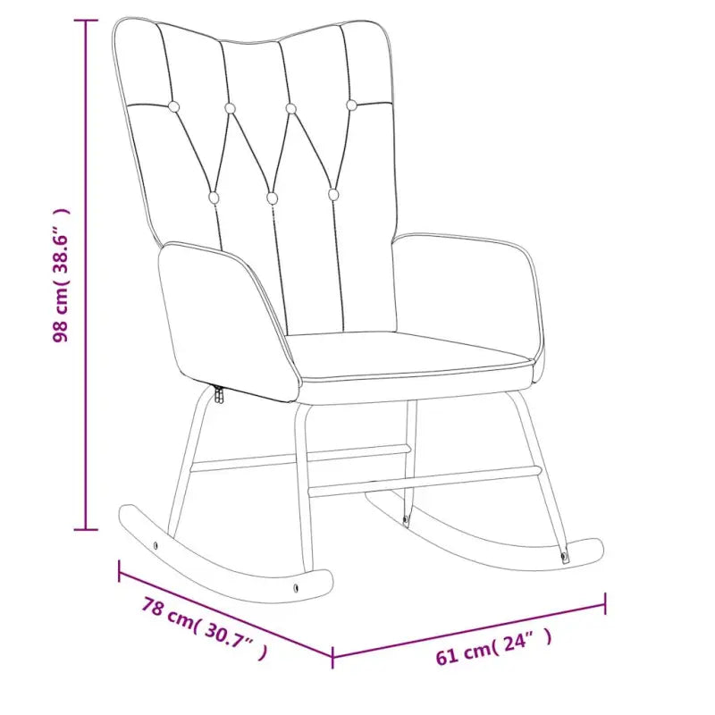 Chique en elegante schommelstoel met modern ontwerp - Schommelstoelen