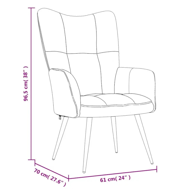 Chique en modern relaxfauteuil met blokpatroon - Fauteuils & Relaxfauteuils