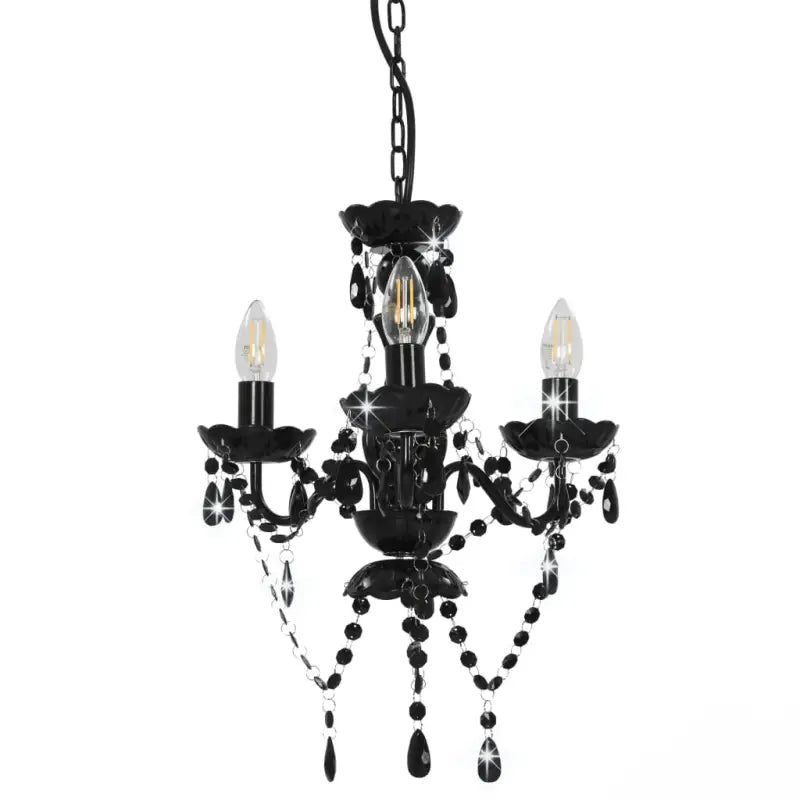 Chique kroonluchter met glinsterende kralen voor een opvallende interieurstijl - Lampen
