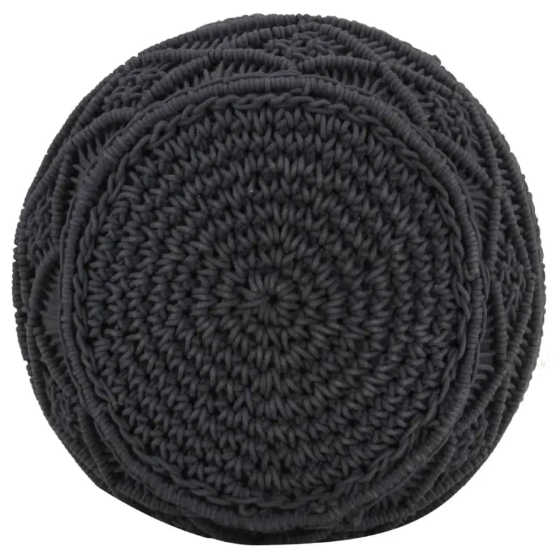 Chique macramé poef voor ontspanning en decoratie in huis - Poefs