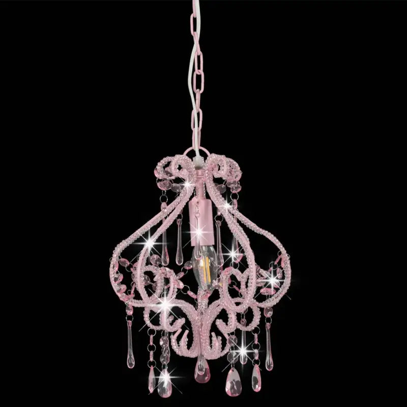 Chique plafondlamp met glinsterende kralen voor een opvallend interieur - Lampen