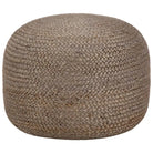 Chique poefs met jute koorden voor comfort en decoratie - Poefs