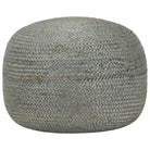 Chique poefs met jute koorden voor comfort en decoratie - Olijfgroen / 1 - Poefs