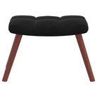 Chique schommelstoel met voetenbank en blokpatroon - Schommelstoelen